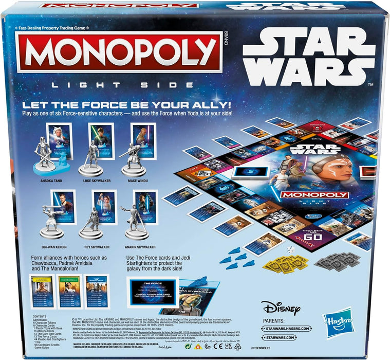 Monopoly: Star Wars Light Side Edition Board, Star Wars Jedi Game for 2-6 Players, Games for Children, Family Games