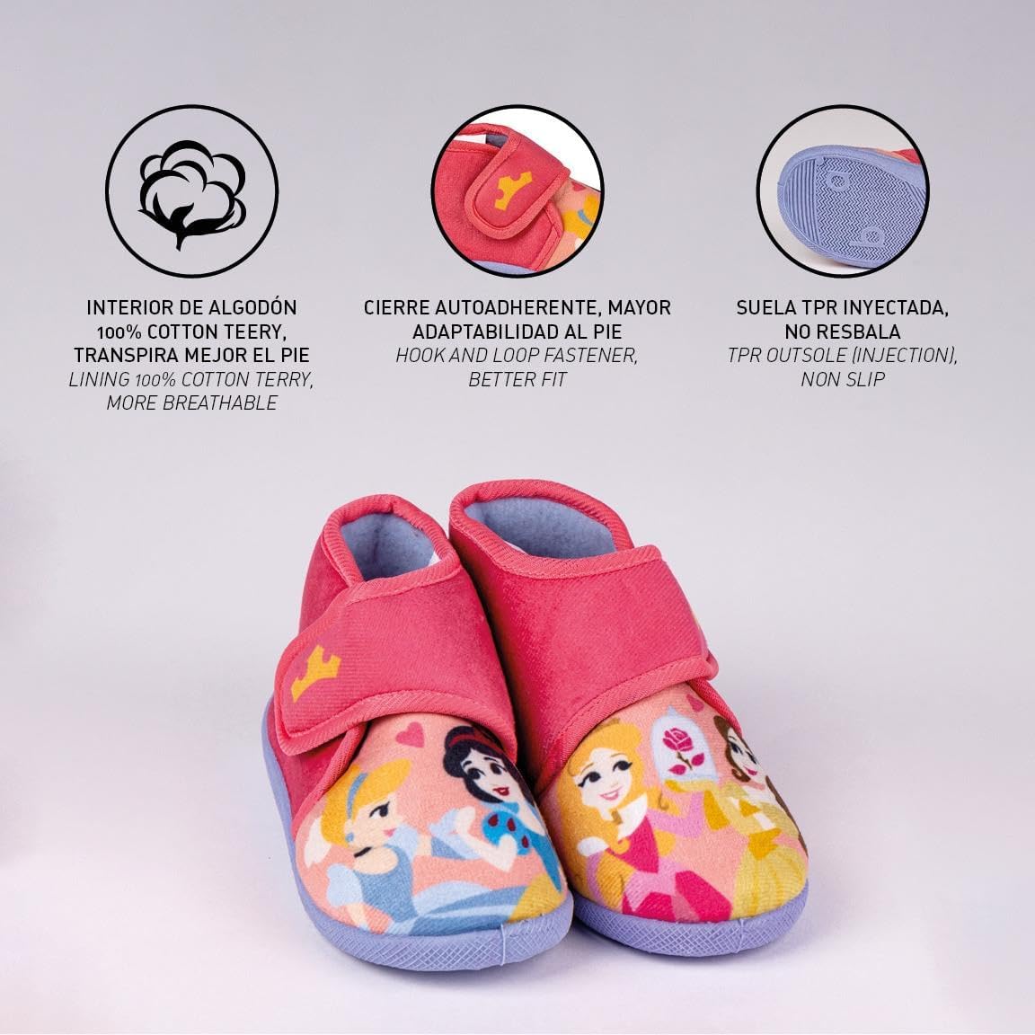 Disney: Cerd?? - Princess - Pantofole Stivale Medio Tg. 24
