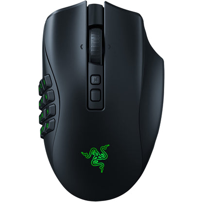 Razer Naga V2 Pro - MMO Wireless Gaming Mouse with HyperScroll Pro Wheel (3 Swappable Side Plates, HyperSpeed Wireless, Focus Pro 30K Optical Sensor, Optical Mouse Switches Gen-3, Bluetooth) Black
