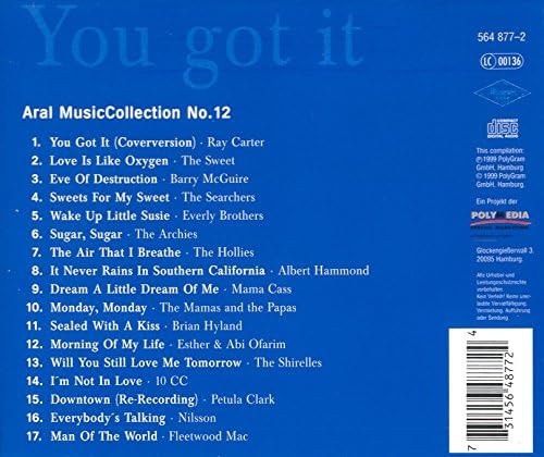 Ray Carter, The Sweet, Barry McGuire, Mama Cass, Esther & Abi Ofarim, Petula Clark..