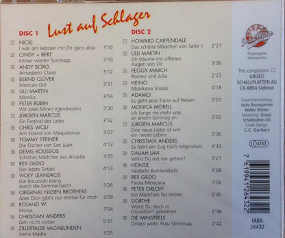 Nicki, Cindy & Bert, Andy Borg, Rex Gildo, Howard Carpendale, Adamo, DIe Minstrels..