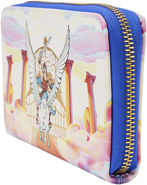 Loungefly Hercules Mount Olympus Golden Gates Zip Around Wallet, Multicolor, Zip Around Wallet