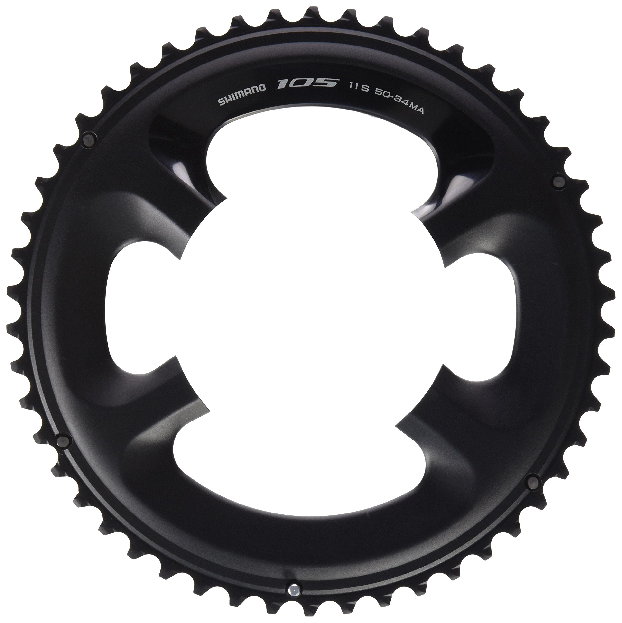 SHIMANO Chainring 50T-MA 105 FC-5800 for 50-34T Black