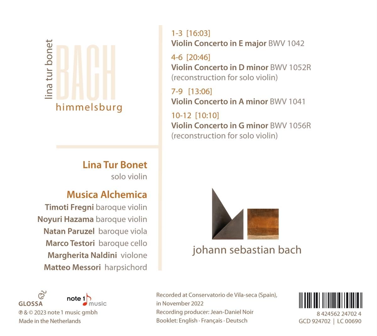 HIMMELSBURG - VIOLIN CONCERTOS
