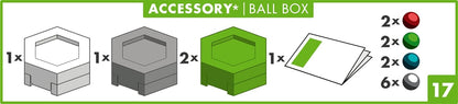 Ravensburger GraviTrax Accessory Ball Box - Ideales Zubehör für spektakuläre Kugelbahnen, Konstruktionsspielzeug für Kinder ab 8 Jahren