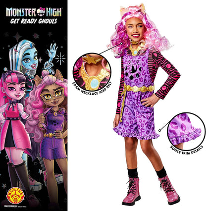 Rubie's Official Monster High Clawdeen Wolf Deluxe Child Costume, Kids Fancy Dress