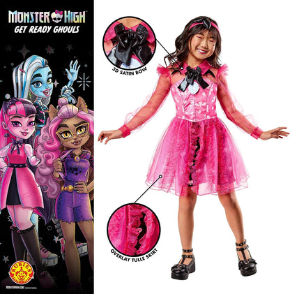 Rubie's Official Monster High Draculaura Deluxe Child Costume, Kids Fancy Dress 7-8 Years