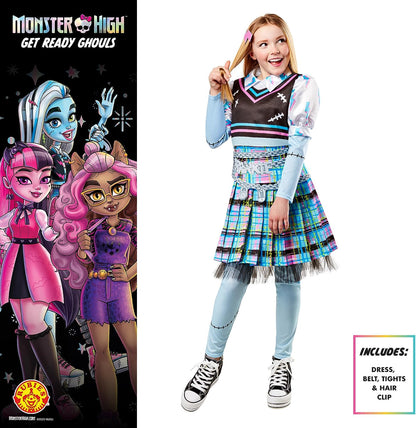 Rubie's Official Monster High Frankie Stein Deluxe Girls Costume, Kids Fancy Dress