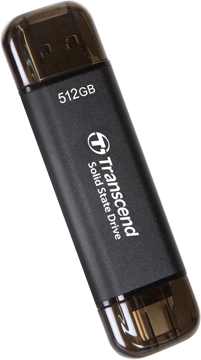 Transcend 512GB External SSD ESD310C USB 10Gbps