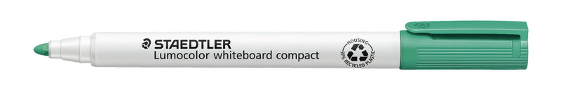 Staedtler Lumocolor Compact 341-5 Whiteboard Marker - Green (Pack of 10) Green 1 count (Pack of 10)