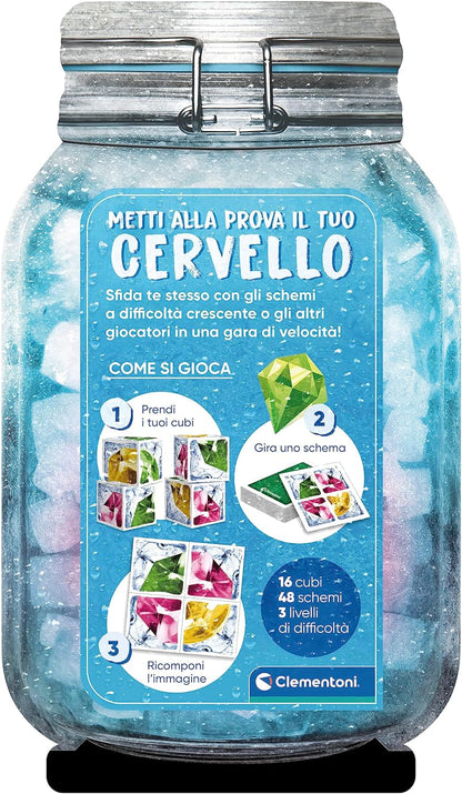 Clementoni Freeze 1-Gioco da Tavolo Brain Teaser, Cubi Rompicapo, Osservazione e Logica, 1-4 Giocatori-Made in Italy, Colore Italiano, 16780