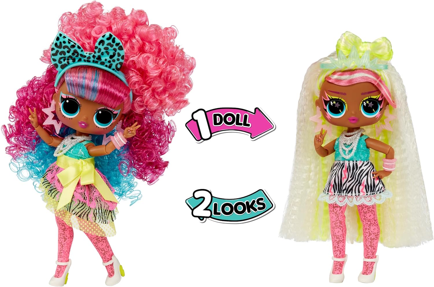 L.O.L. Surprise! Tweens Surprise Swap Series - Curls-2-Crimps Cora - Muñeca de moda con más de 20 sorpresas que incluyen cabeza para peinar, prendas de moda y accesorios - Para 4+ años