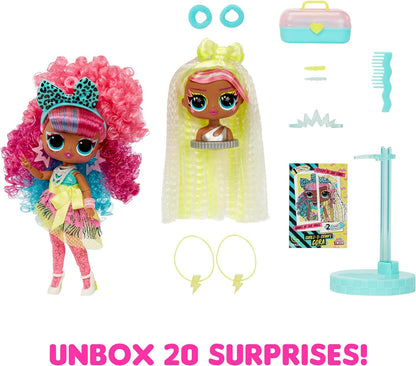 L.O.L. Surprise! Tweens Surprise Swap Series - Curls-2-Crimps Cora - Muñeca de moda con más de 20 sorpresas que incluyen cabeza para peinar, prendas de moda y accesorios - Para 4+ años