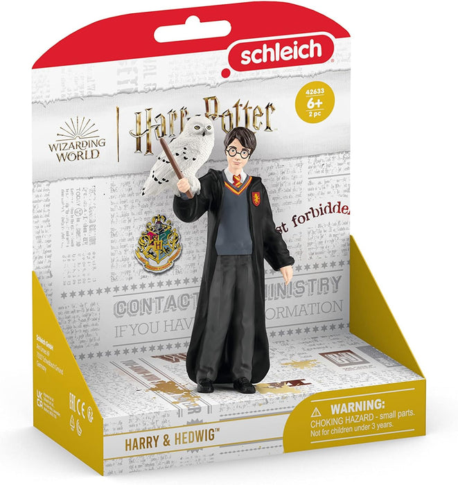 schleich 42633 Harry Potter & Hedwig, ab 6 Jahren, HARRY POTTER - Spielfigur, 4 x 2,5 x 10 cm, Mehrfarbig/Meereswellen (Ocean Tides