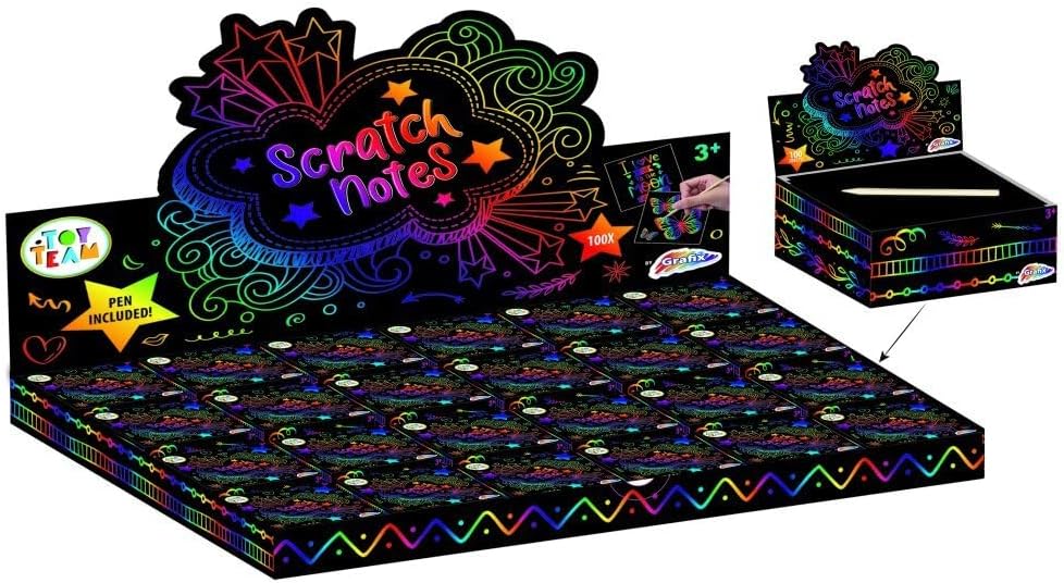 Grafix Scratch Notes 100 Sheets + Pen