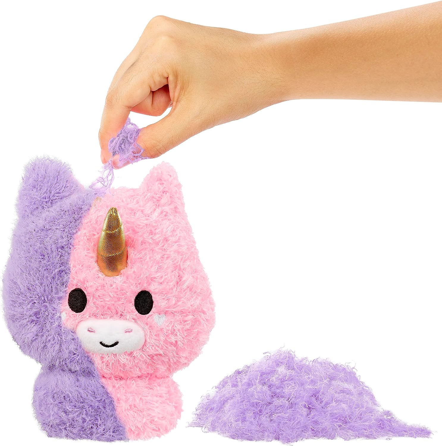 Fluffie Stuffiez Grande Peluche à Collectionner - Unicorn - Déballage Surprise avec ASMR, Fidget, DIY Rembourrage à Retirer, Peluche Ultra-Douce - Idéal pour Les Enfants de 4 Ans et Plus