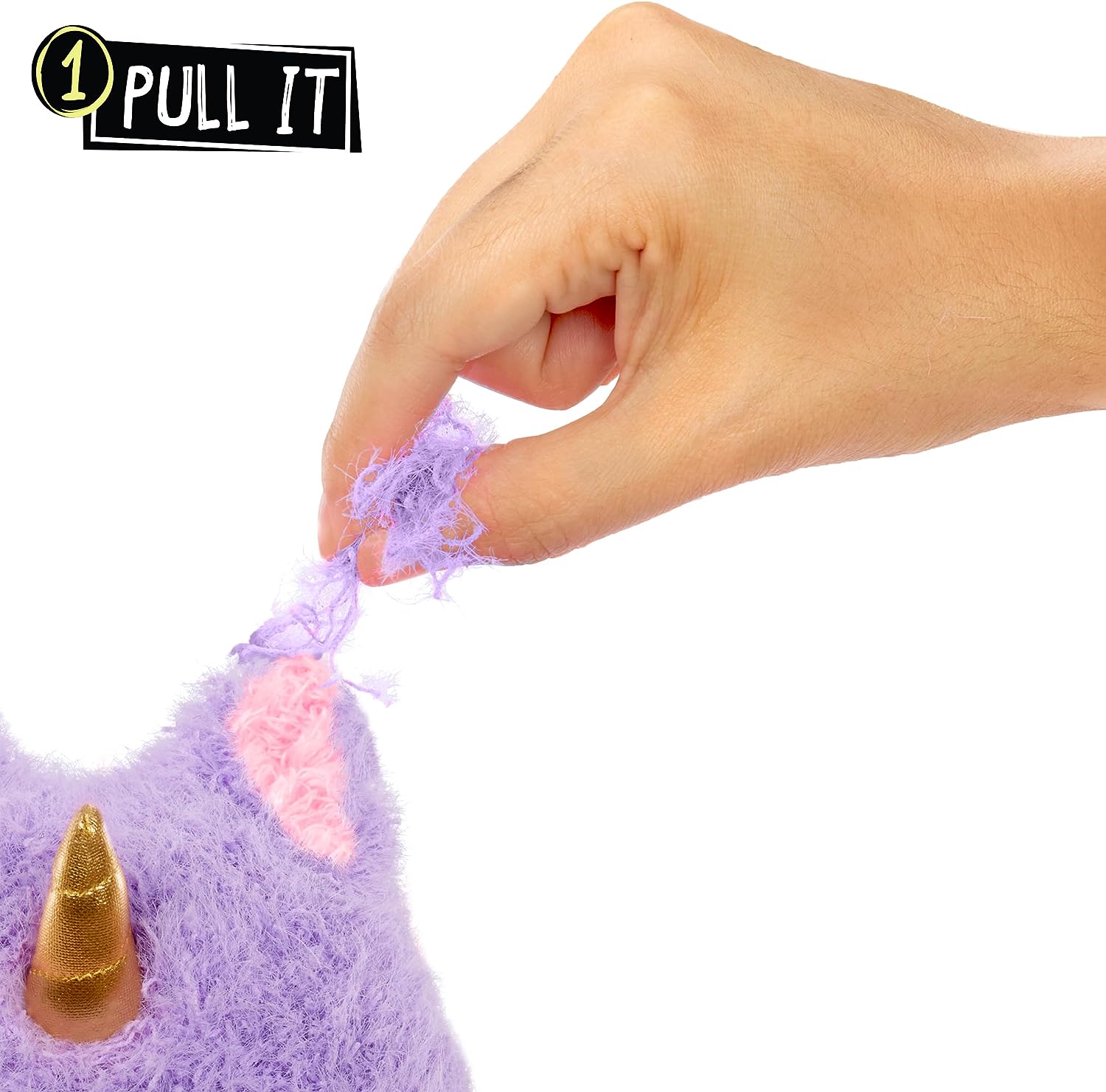 Fluffie Stuffiez Grande Peluche à Collectionner - Unicorn - Déballage Surprise avec ASMR, Fidget, DIY Rembourrage à Retirer, Peluche Ultra-Douce - Idéal pour Les Enfants de 4 Ans et Plus