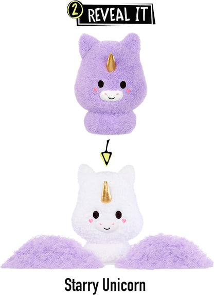 Fluffie Stuffiez Grande Peluche à Collectionner - Unicorn - Déballage Surprise avec ASMR, Fidget, DIY Rembourrage à Retirer, Peluche Ultra-Douce - Idéal pour Les Enfants de 4 Ans et Plus