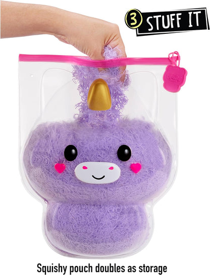 Fluffie Stuffiez Grande Peluche à Collectionner - Unicorn - Déballage Surprise avec ASMR, Fidget, DIY Rembourrage à Retirer, Peluche Ultra-Douce - Idéal pour Les Enfants de 4 Ans et Plus