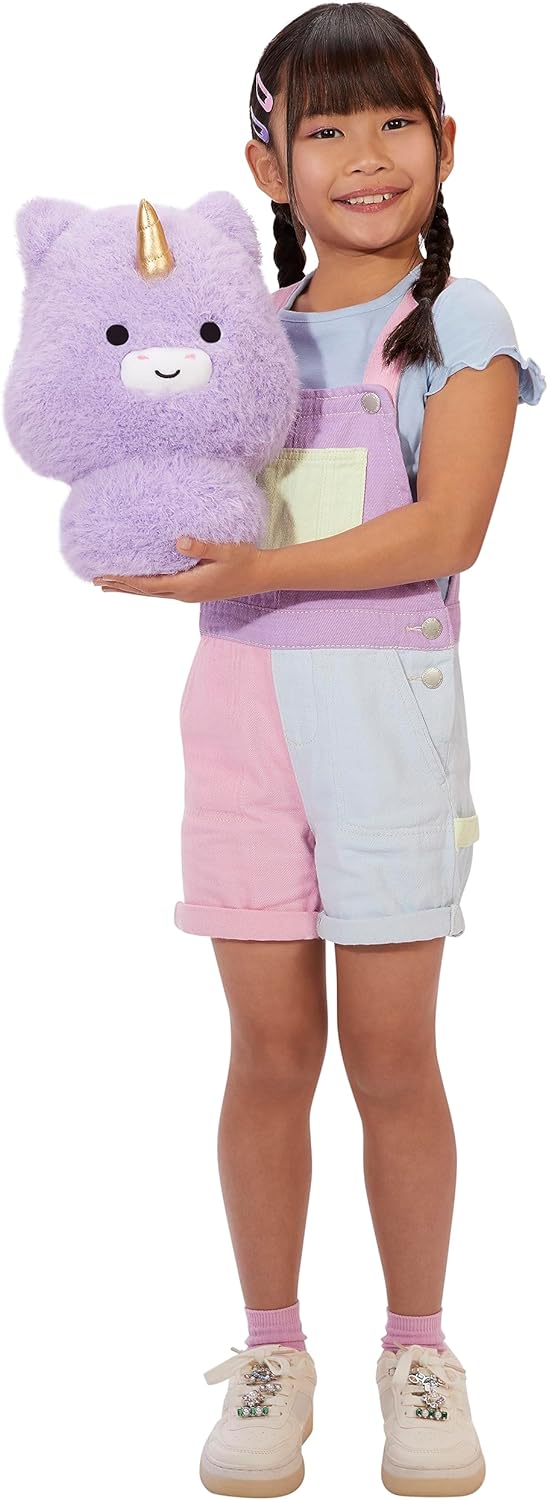 Fluffie Stuffiez Grande Peluche à Collectionner - Unicorn - Déballage Surprise avec ASMR, Fidget, DIY Rembourrage à Retirer, Peluche Ultra-Douce - Idéal pour Les Enfants de 4 Ans et Plus