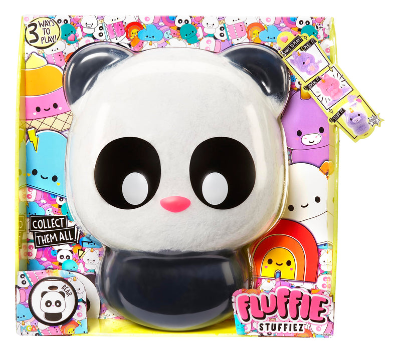 Fluffie Stuffiez Large Collectible Plush - PANDA - Suprise Reveal Unboxing with ASMR Fidget DIY Fur Pulling, Ultrasoft Fluff - Great for Kids Ages 4+