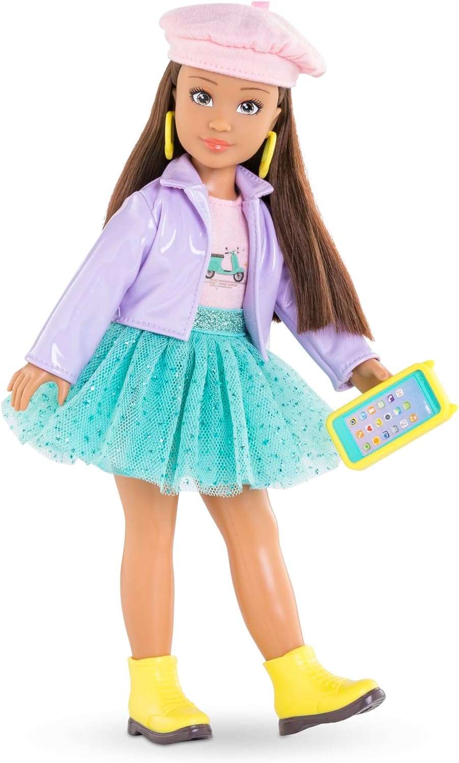 Corolle 9000600170 Puppe Girls Luna Dressing Doll in Milan Fashion Week Look and 4 Pieces, Vanilla Fragrance, 28 cm, from 4 Years