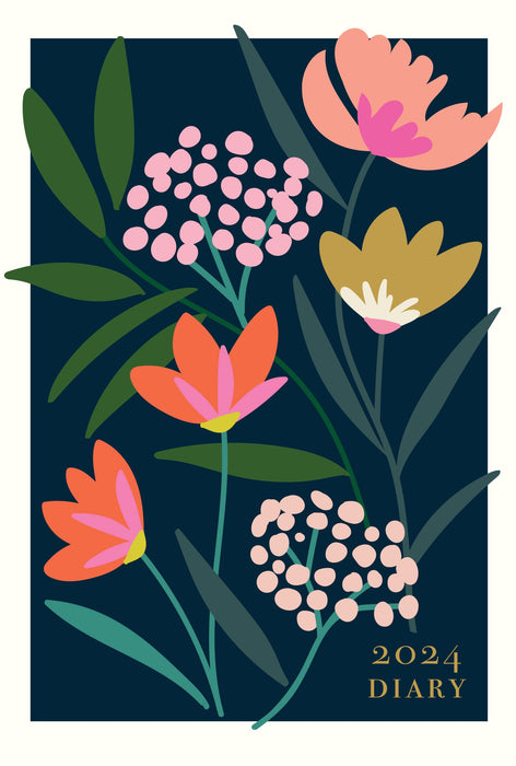 Portico Designs 2024 Caroline Gardner Meadow A5 Flexi Diary Week to View