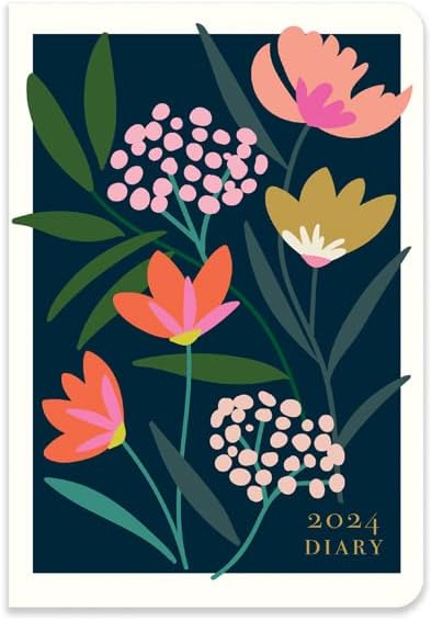 Portico Designs 2024 Caroline Gardner Meadow A5 Flexi Diary Week to View