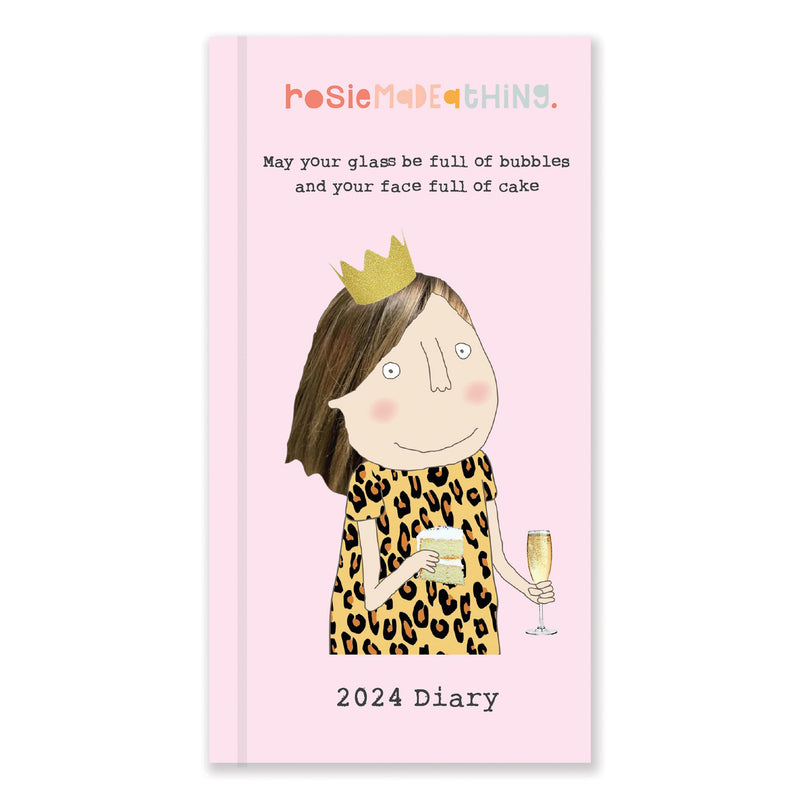 Portico Designs 2024 Rosie Made a Thing Slim Diary Week to View