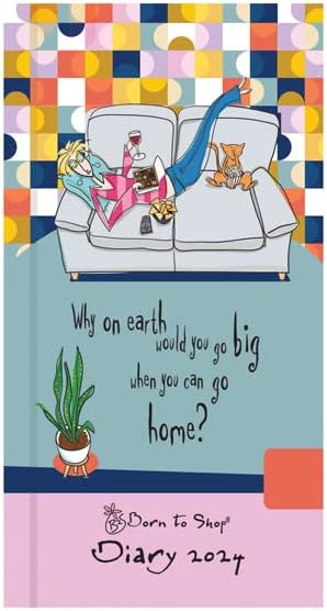 Portico Designs 2024 Born to Shop Slim Diary Week to View