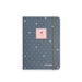 Matilda Moo 2024 Diary - A6 - Day a Page Layout - Elastic Closure - 80gsm Paper - Rose Gold Detail (Grey 2024)