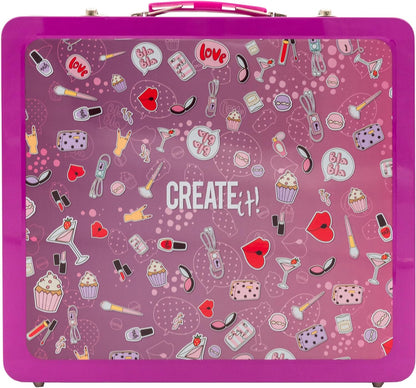 Create It! - 84512 - Complete make-upset voor meisjes - In draagbare koffer (16-delig