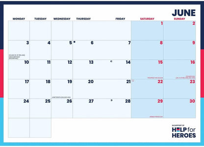 CAROUSEL CALENDARS Help For Heroes A5 Diary 2024