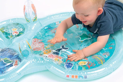 Ludi - Marine Water Mat - Large Sensory Activity Mat to Awaken the Baby - Develop Motor Skills - 16 Sea Animals - From 10 Months