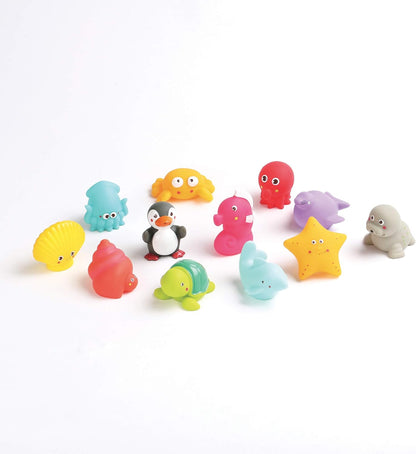 Plastic bath toys by Ludi | from 10 months - set of 12 | Watering toys!