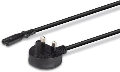 LINDY 3 m UK 3 Pin Plug To IEC C7 Mains Power Cable - Black