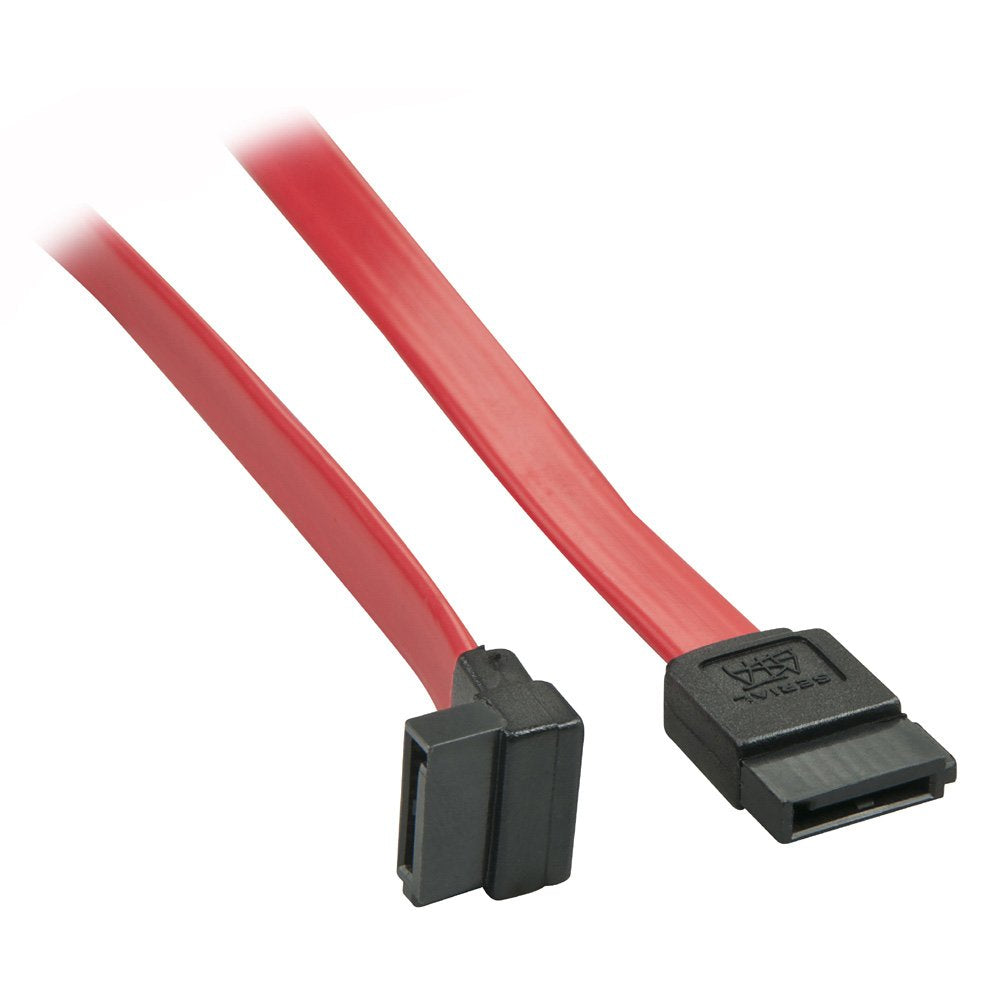 LINDY 33351 0.5 m 7-Pin to 90 Degree 7-Pin SATA Internal Cable - Red