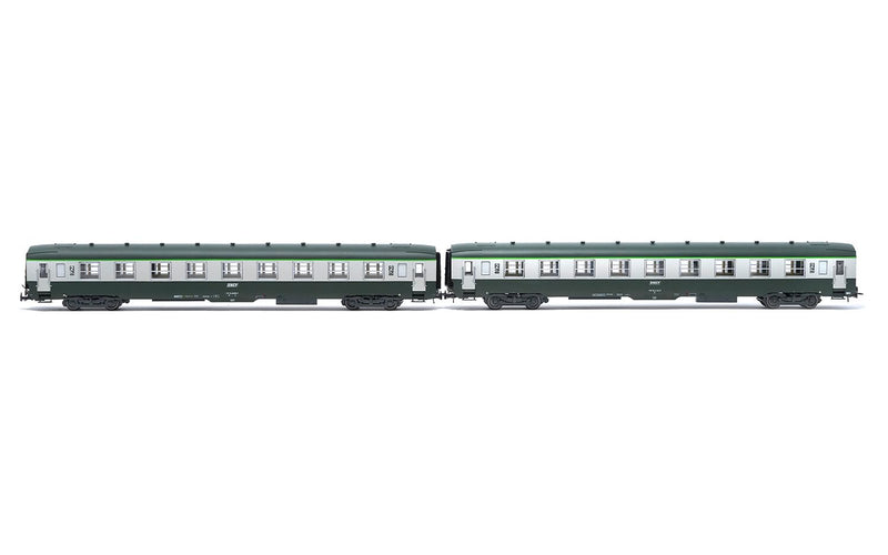 HJ4181 SNCF 2-Unit Pack 2nd Class Coaches DEV AO U59 B9 exA9 Rolling Stock - Coaches