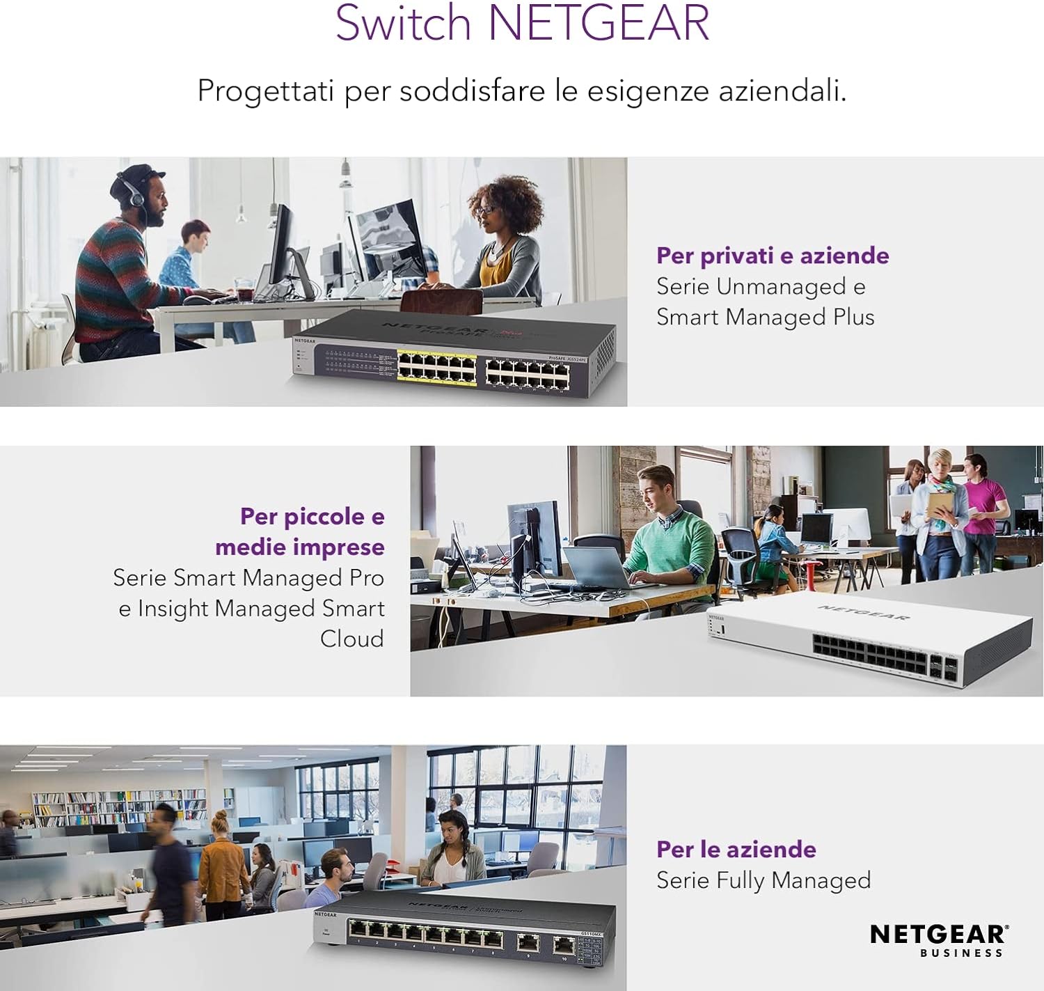 NETGEAR - SWITCH 8-PORT 1G POE+ SWITCH 124 W SMART MANAGED PLUS,black