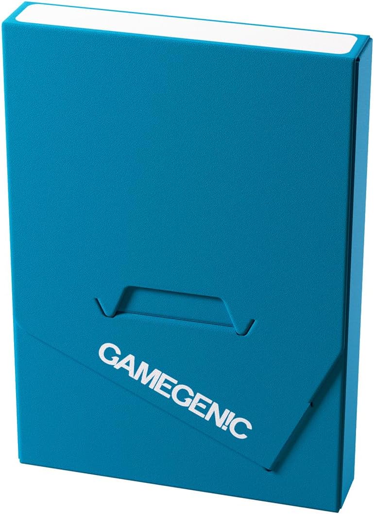 Gamegenic Cube Pocket 15+ Deck Box - Slim Card Holder for Cube Drafting and Card Protection, Modular System Perfect for TCGs, LCGs, Board Games and RPGs, Blue Color, Made