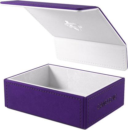 Gamegenic Token Keep - Premium Token Box for Safe Storage, Fits Dungeon 1100+ and Dungeon S 550+, Holds Tokens, Dice, and Cards, Fully Usable During Gameplay, Purple/White Color, Made