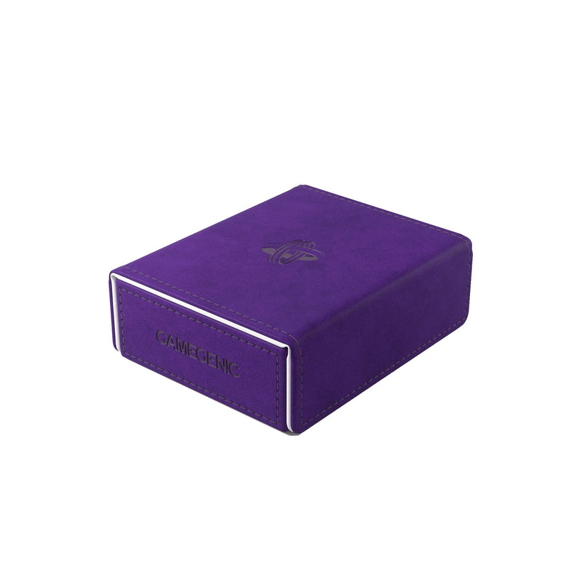 Gamegenic Token Keep - Premium Token Box for Safe Storage, Fits Dungeon 1100+ and Dungeon S 550+, Holds Tokens, Dice, and Cards, Fully Usable During Gameplay, Purple/White Color, Made
