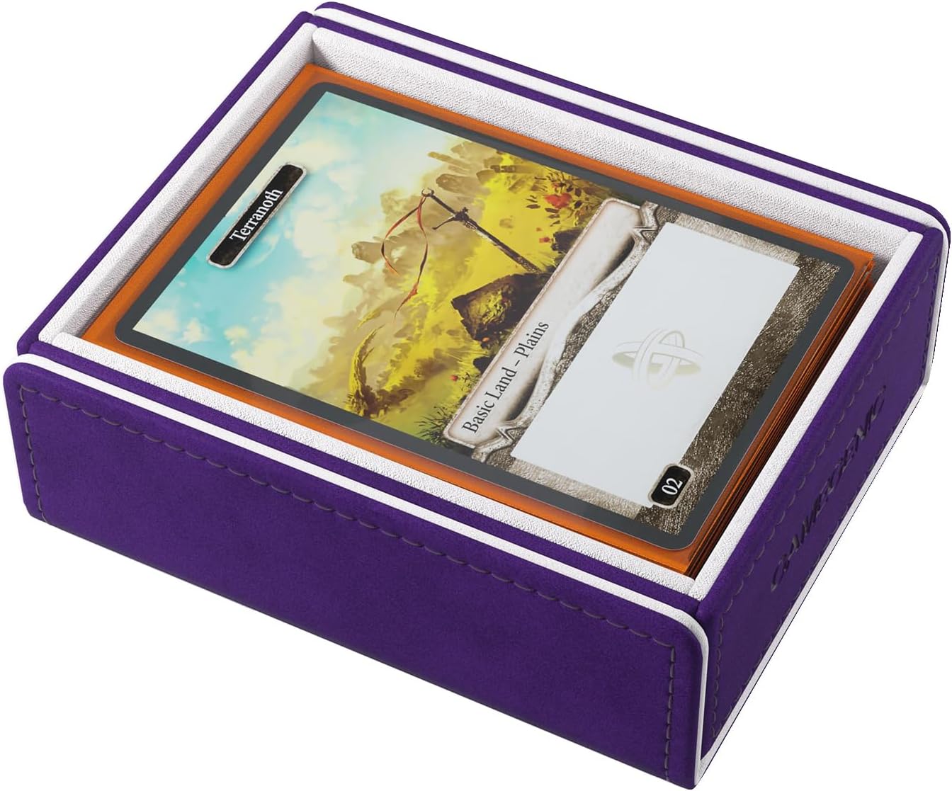 Gamegenic Token Keep - Premium Token Box for Safe Storage, Fits Dungeon 1100+ and Dungeon S 550+, Holds Tokens, Dice, and Cards, Fully Usable During Gameplay, Purple/White Color, Made