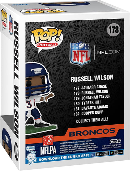 Funko POP! NFL: Broncos - Russell Wilson - Collectable Vinyl Figure - Gift Idea - Official Merchandise - Toys for Kids & Adults - Sports Fans - Model Figure for Collectors and Display
