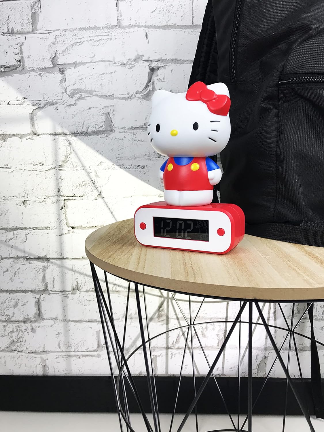 TEKNOFUN Light-up 3D Figurine Alarm Clock, Vinyl, Red, 10
