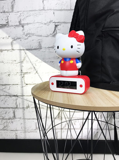 TEKNOFUN Light-up 3D Figurine Alarm Clock, Vinyl, Red, 10