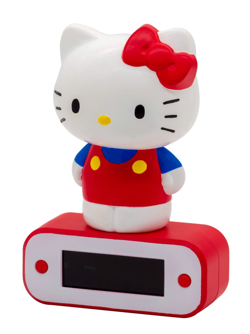 TEKNOFUN Light-up 3D Figurine Alarm Clock, Vinyl, Red, 10