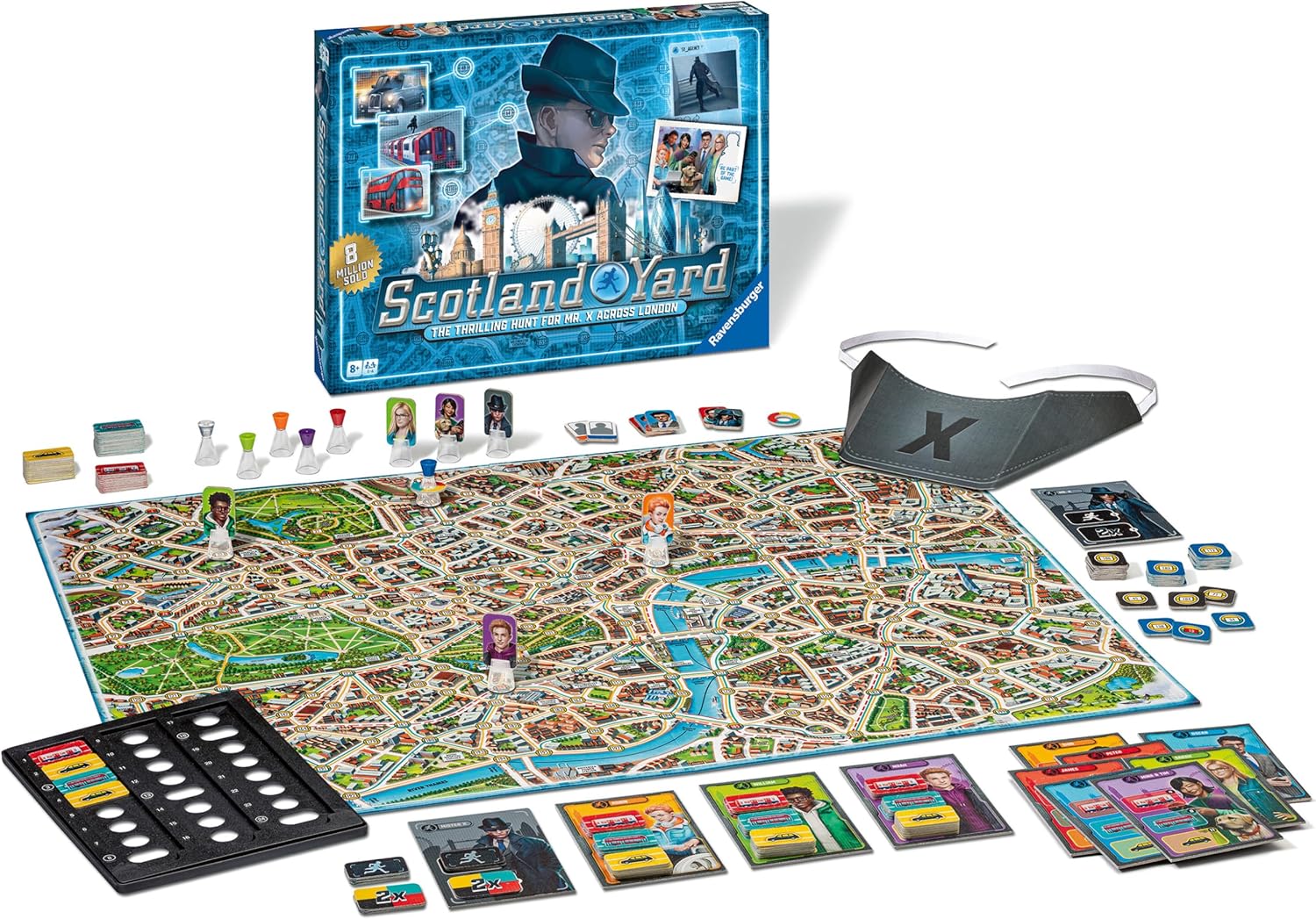 Ravensburger Scotland Yard Family Strategy Board Game for Kids and Adults Age 8 Years Up - New 2023