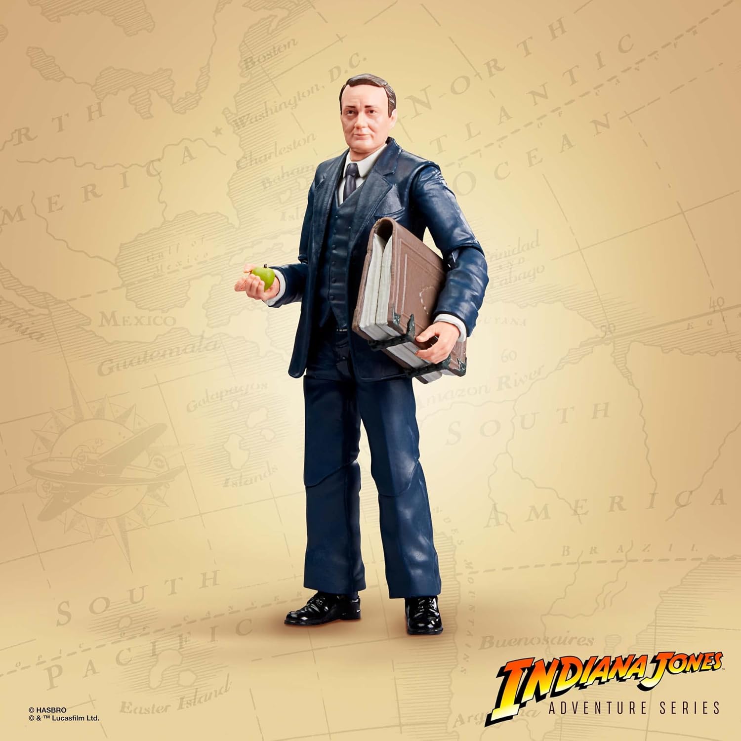 Indiana Jones y Aventureros del Arca Perdida, Figuras Marcus Brody y René Belloq (Ark Showdown) Adventure Series de 15 cm