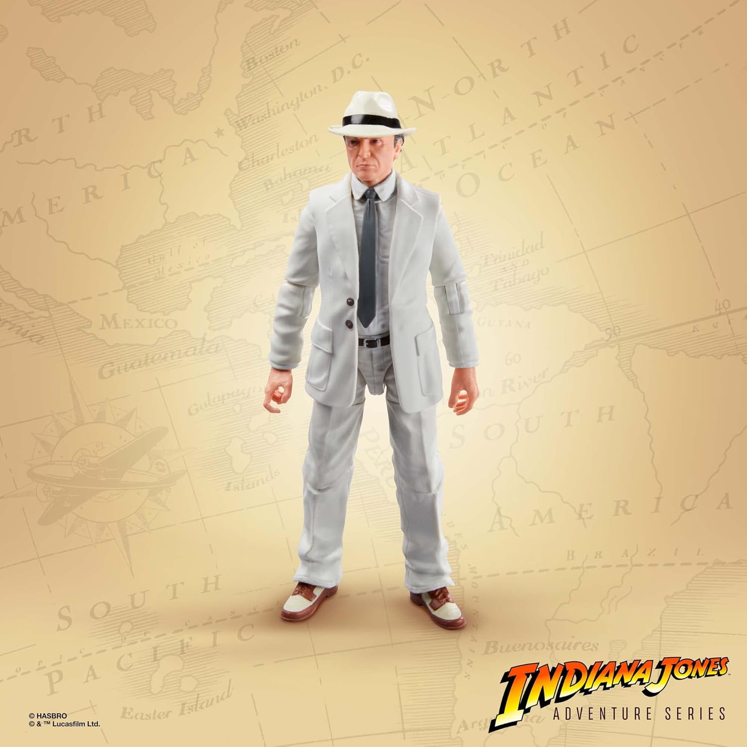 Indiana Jones y Aventureros del Arca Perdida, Figuras Marcus Brody y René Belloq (Ark Showdown) Adventure Series de 15 cm